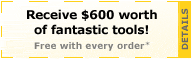 Over $600 worth of fantastic gifts & tools!