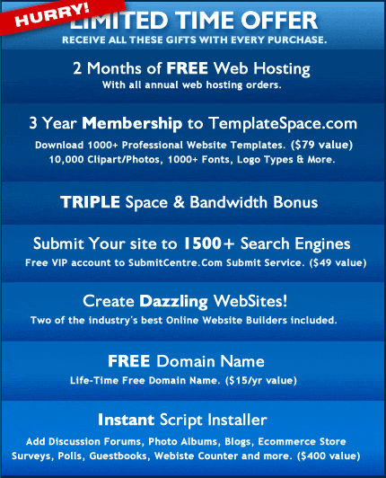 Limited Offer - Click for details!